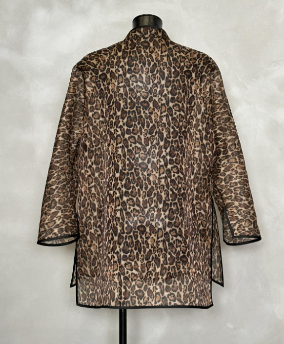 Leopard print | New Chinese fashion design sense | Versatile and fashionable light luxury | Shirt top A4485