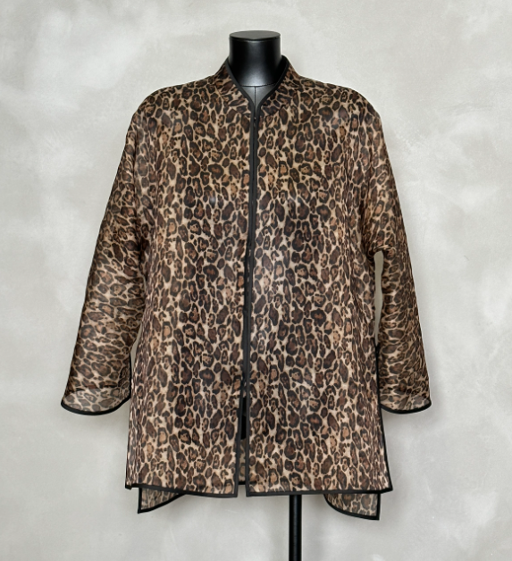 Leopard print | New Chinese fashion design sense | Versatile and fashionable light luxury | Shirt top A4485