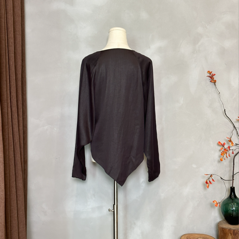 Spring & Autumn Luxurious Mulberry Silk| Comfy Plain Shirt A3794