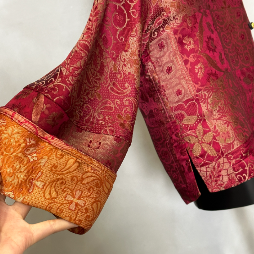 Song brocade | Celebration | Light Luxury | New Chinese Style | Designer Top CoatA4088