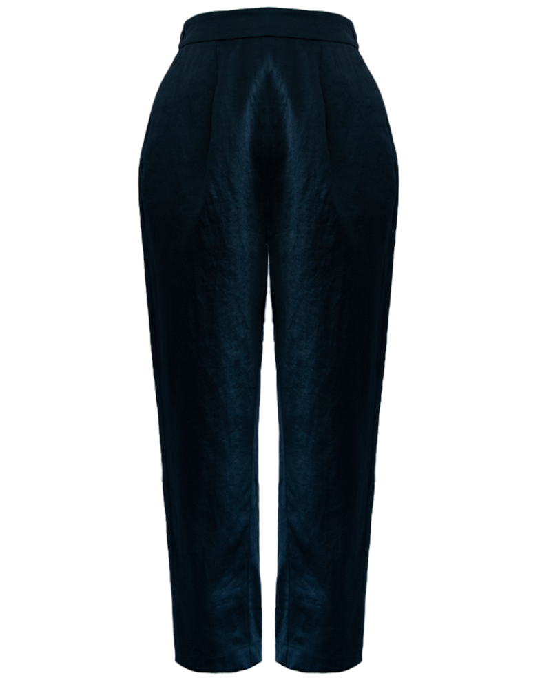 Autumn & Winter Timeless Mulberry Silk Elastic Waist Straight Pants