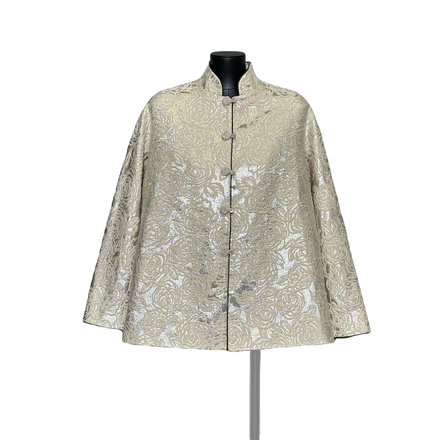 New Chinese style | Elegant and fashionable heavy industry versatile | Silk and wool woven gold jacquard jacket A4111