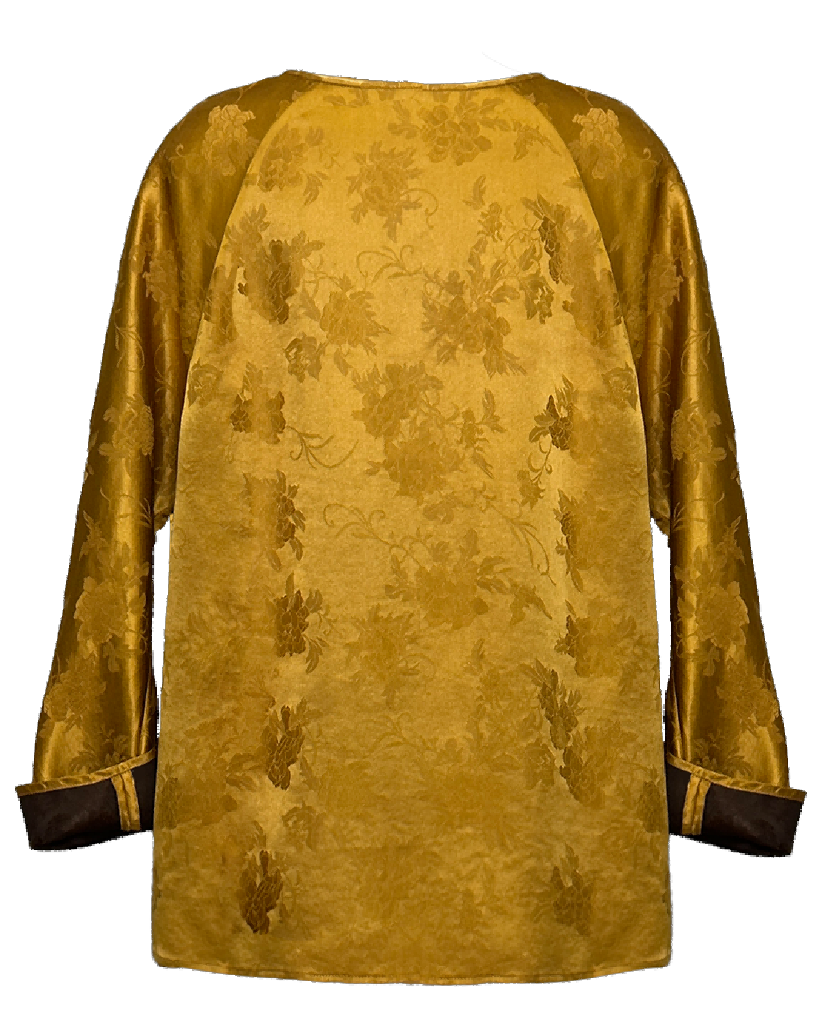 WLIEKAE-Timeless-Basic-Natural-Mulberry- Silk-Coat | Floral-Design-Tang-Dynastic-Shirt | Xiangyunsha-Fabric